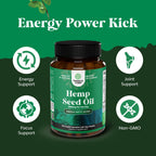 Natures Craft Hemp Seed Oil Omega 3-6-9 Capsules - 120 Count - image 2