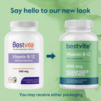 BESTVITE Vitamin B12 Methylcobalamin 1000mcg - 240 Vegetarian Capsules - image 7