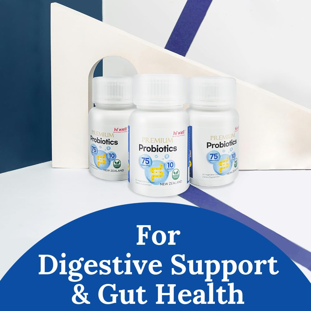 Hi Well Premium Probiotics 75 Billion - 60 Vegetarian Capsules - image 5