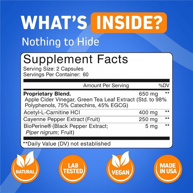 Herbtonics Thermogenic Burn Weight Management - 120 Capsules - image 3