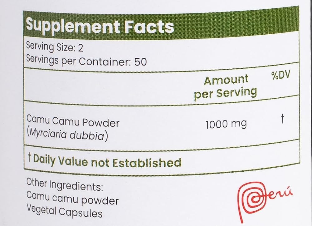 Pacha Superfoods Camu Camu Capsules 500mg - 100 Capsules - image 2