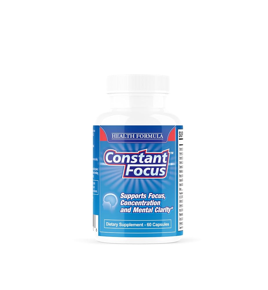 Constant Focus Brain Booster Natural Herbal Supplement - 60 Tablets