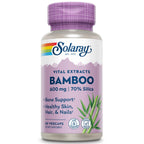 SOLARAY Bamboo Silica Supplement for Hair, Skin & Nails - 60 Vegetarian Capsules