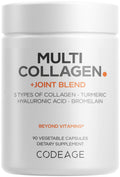 Codeage Multi Collagen Joint Blend with Hyaluronic Acid - 90 Capsules