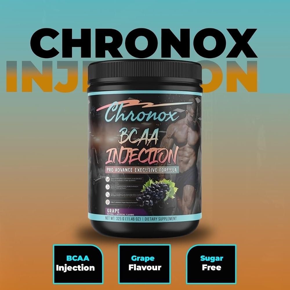 Chronox BCAA Amino Acids Energy Powder Grape - 11.46 oz - image 7