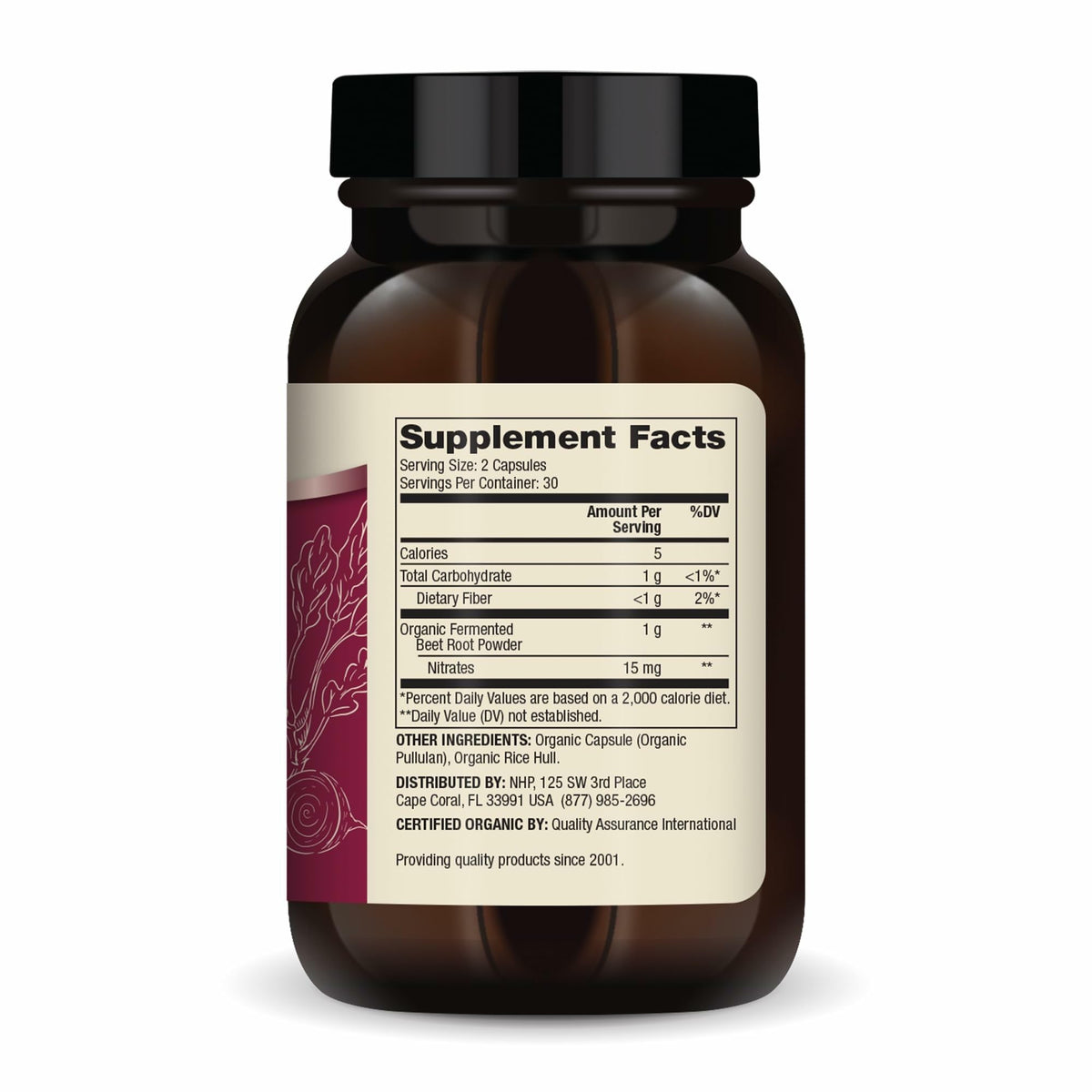 Dr. Mercola Organic Fermented Beets Nitric Oxide Booster - 60 Capsules - image 2