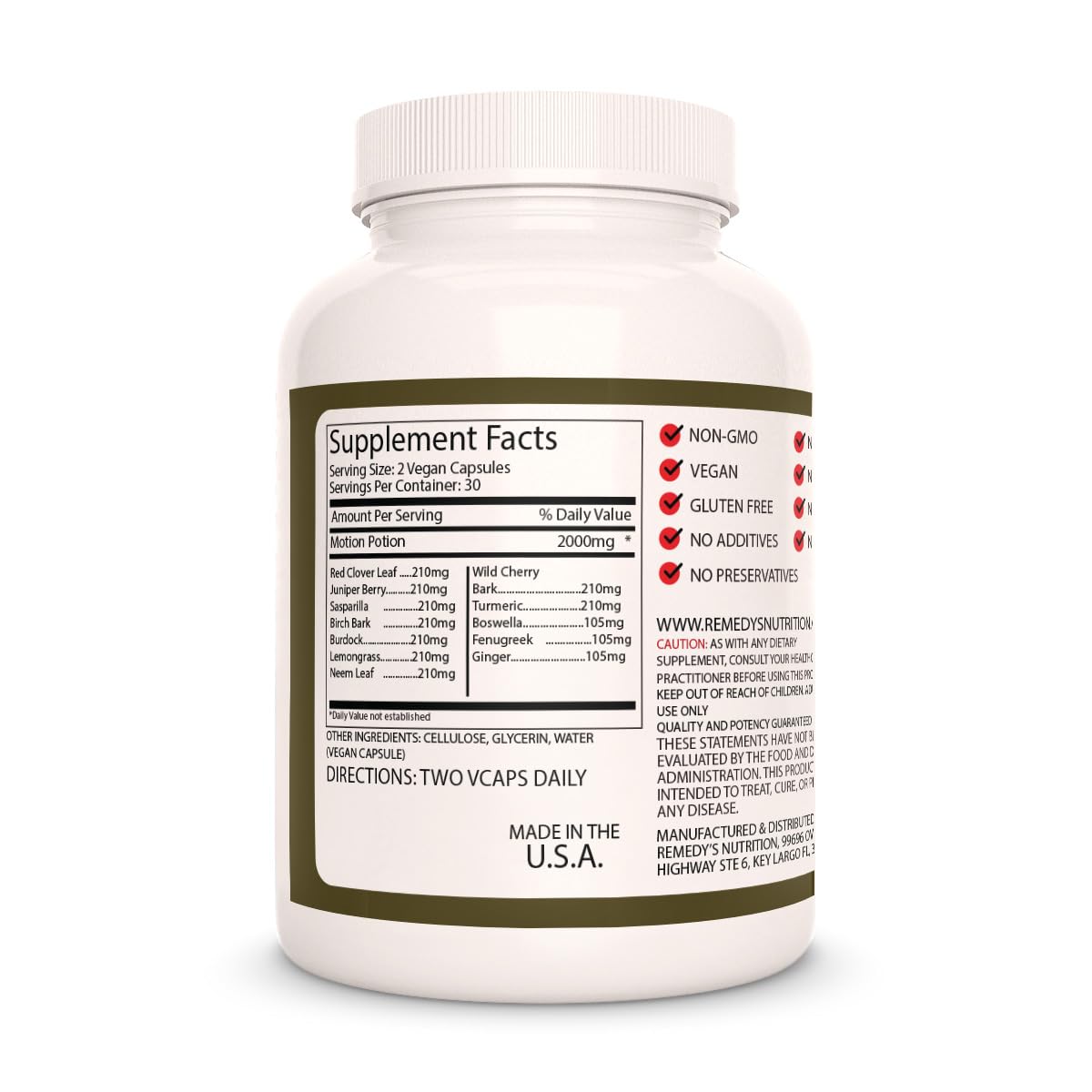 Remedy's Nutrition Motion Potion Herbal Blend - 60 Vegan Capsules - image 2