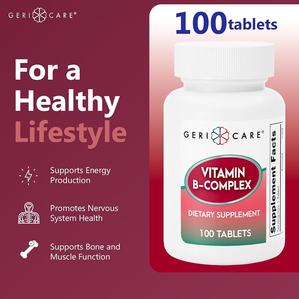GeriCare Vitamin B Daily Nutritional Support for Healthy Brain