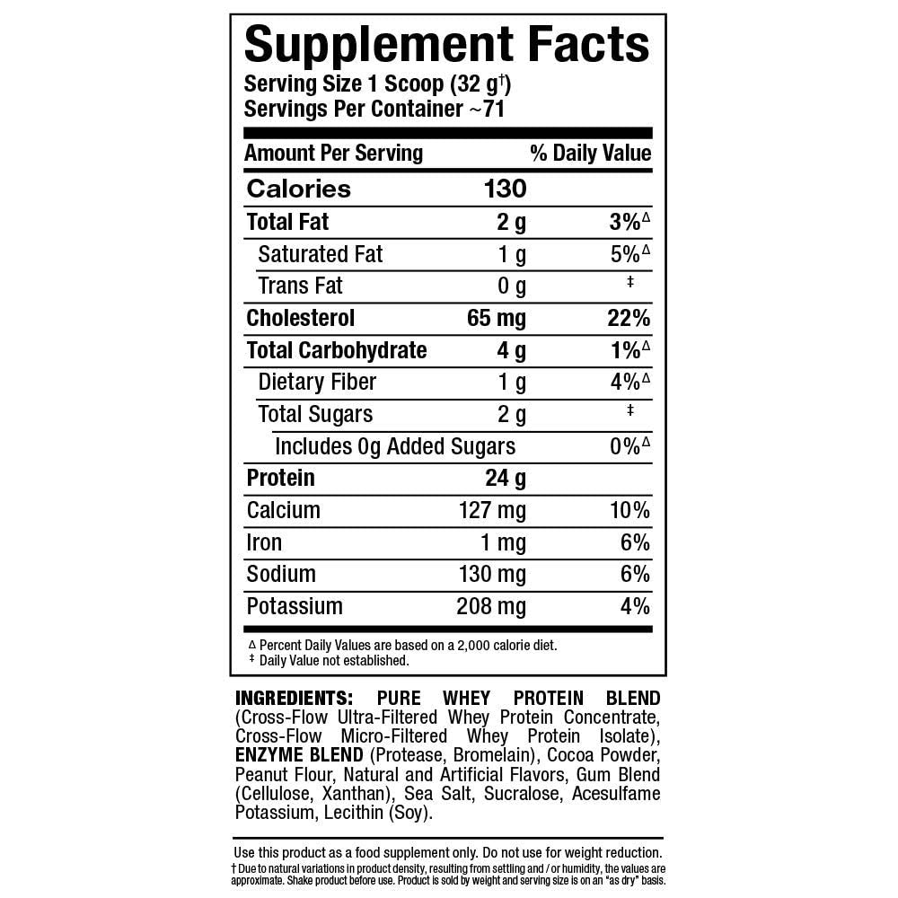 ALLMAX AllWhey Gold Whey Protein Powder, Chocolate Peanut Butter - 5 lb - image 7