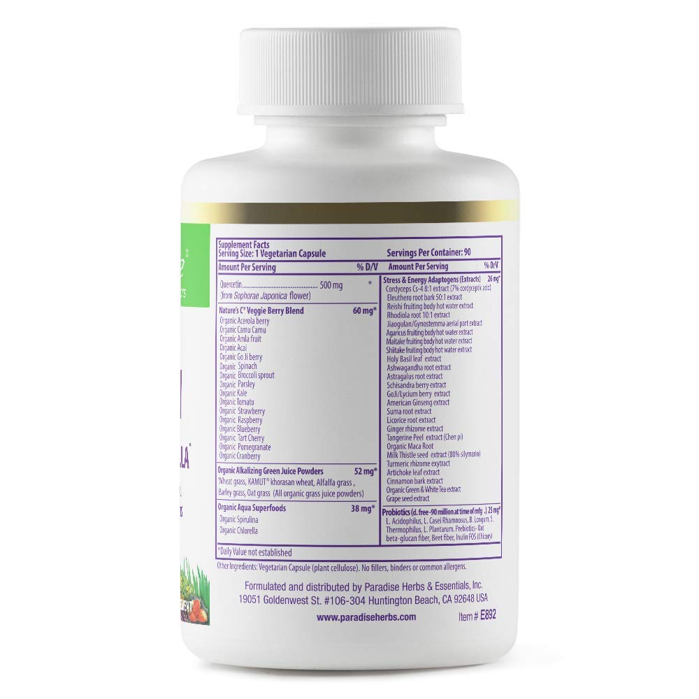 Paradise Herbs Earth's Blend Quercetin Vegan - 90 Capsules - image 2