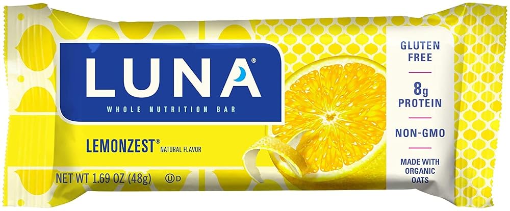 Chiwan LUNA BAR Gluten Free Lemon Zest - 30 Count - image 2
