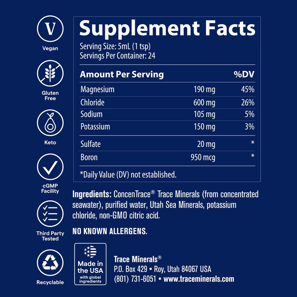 Trace Minerals Keto Electrolyte Drops with Magnesium - 4 fl oz - image 3