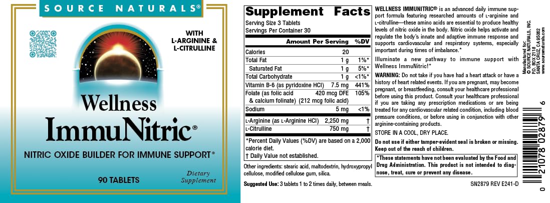 Source Naturals Wellness Immunitric Immune Support - 90 Tablets - image 4