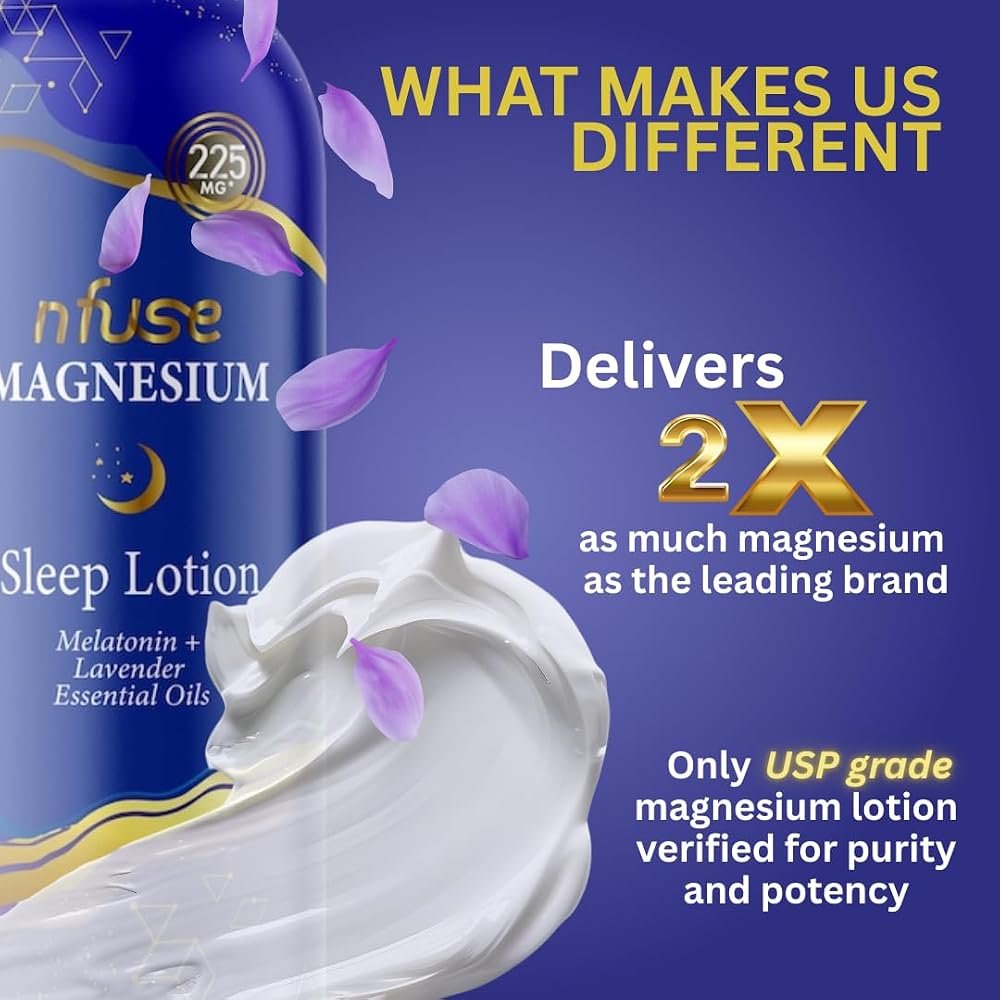 nfuse Magnesium Sleep Lotion 225mg - 8 Fl Oz - image 3