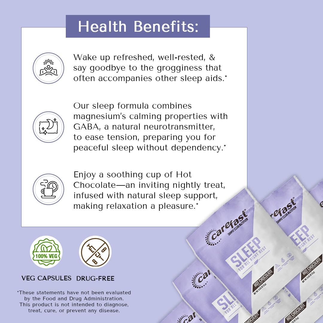 CAREFAST Sleep Hot Chocolate Drink Mix - 15 Packets - image 3