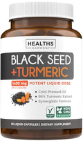 Healths Harmony Black Seed Oil Capsules with Turmeric - 60 Capsules