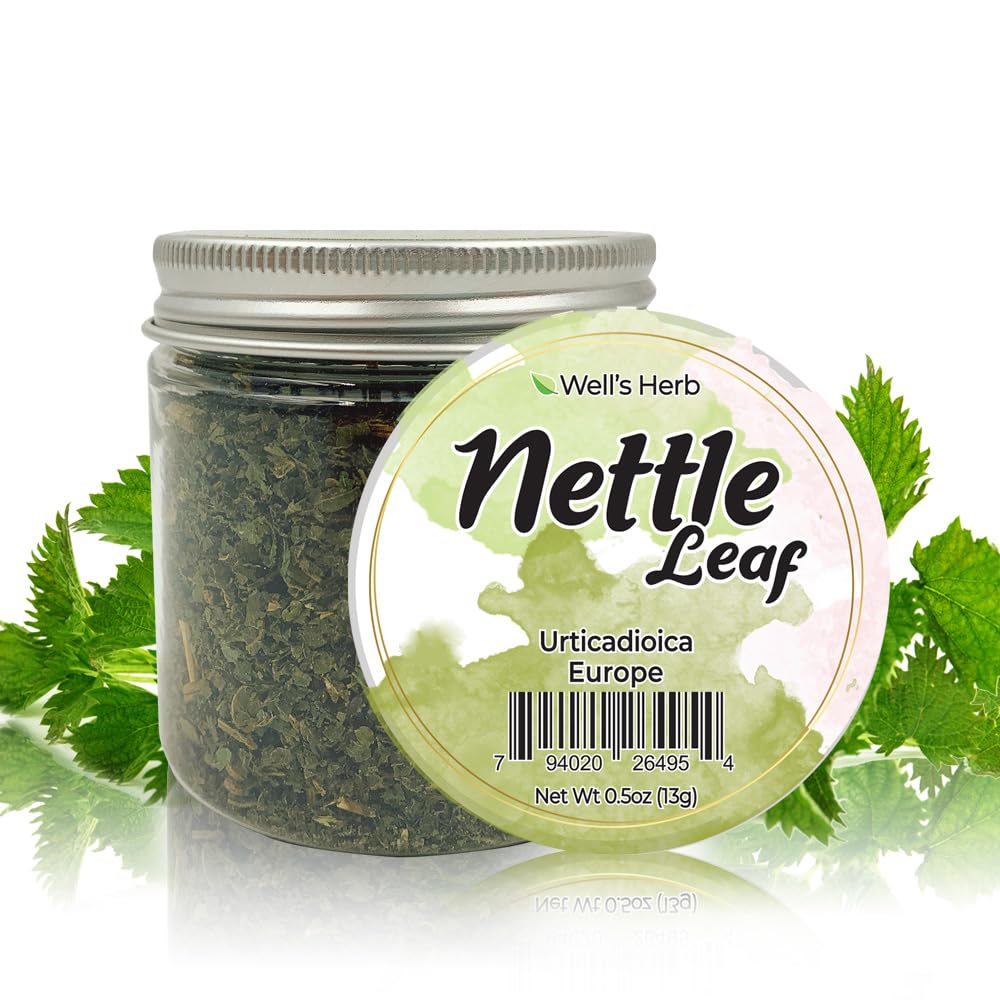 Well's Oil Dried Nettle Leaf Herb for Hair & Skin Care - 0.5 oz