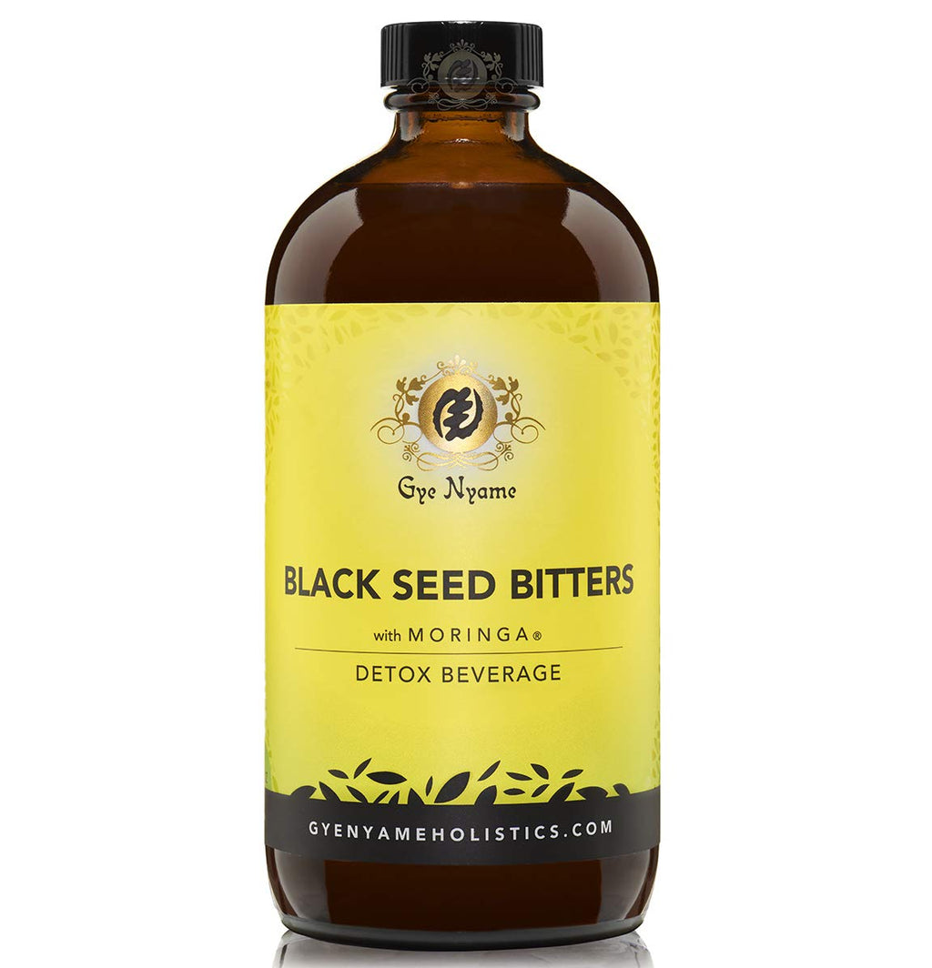 Gye Nyame Black Seed Bitters with Moringa Liquid - 3 x 16 fl oz