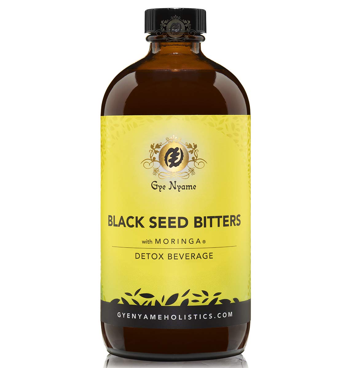 Gye Nyame Black Seed Bitters with Moringa Liquid - 3 x 16 fl oz
