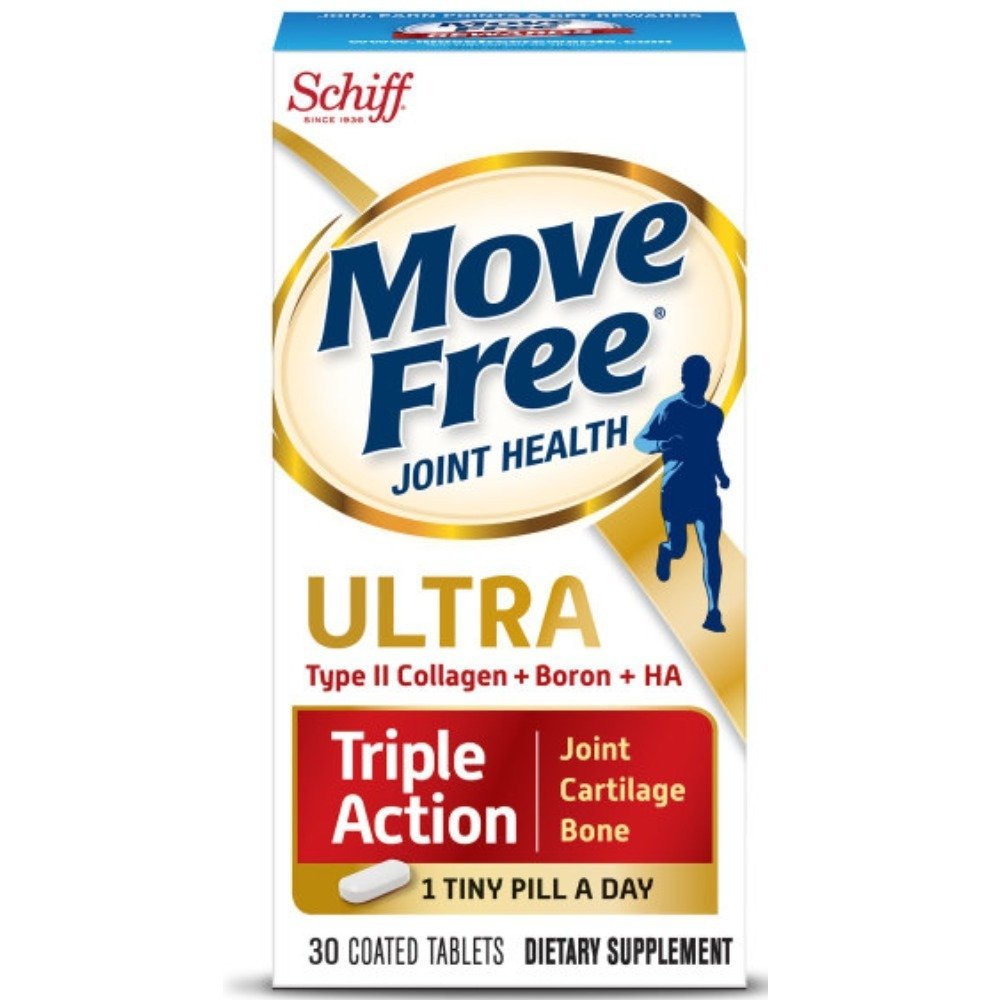 Move Free Type II Collagen, Boron & HA Ultra - 30 Tablets