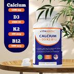 Vitamatic Calcium 1200mg with D3, K2 & B12 - 365 Tablets - image 7