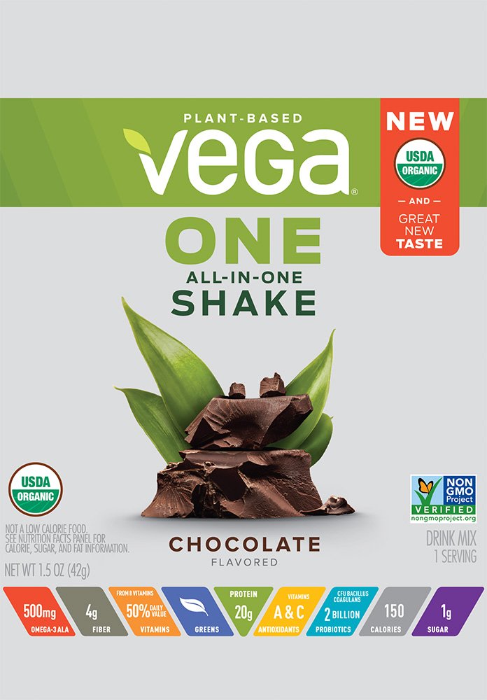 Vega One Organic Plant Protein Powder Chocolate - 1.5 oz - image 3