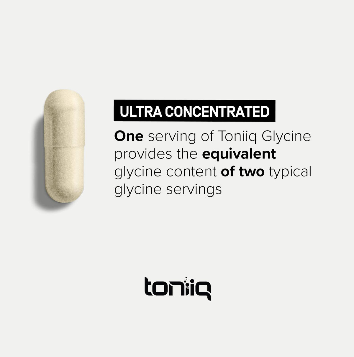 Toniiq Glycine 1300mg Supplements - 240 Capsules - image 4