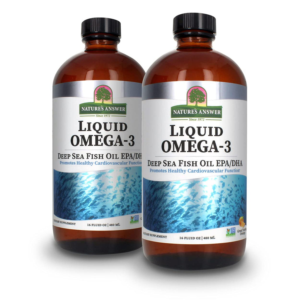 Nature's Answer Liquid Omega-3 Fish Oil EPA/DHA Cardiovascular Support