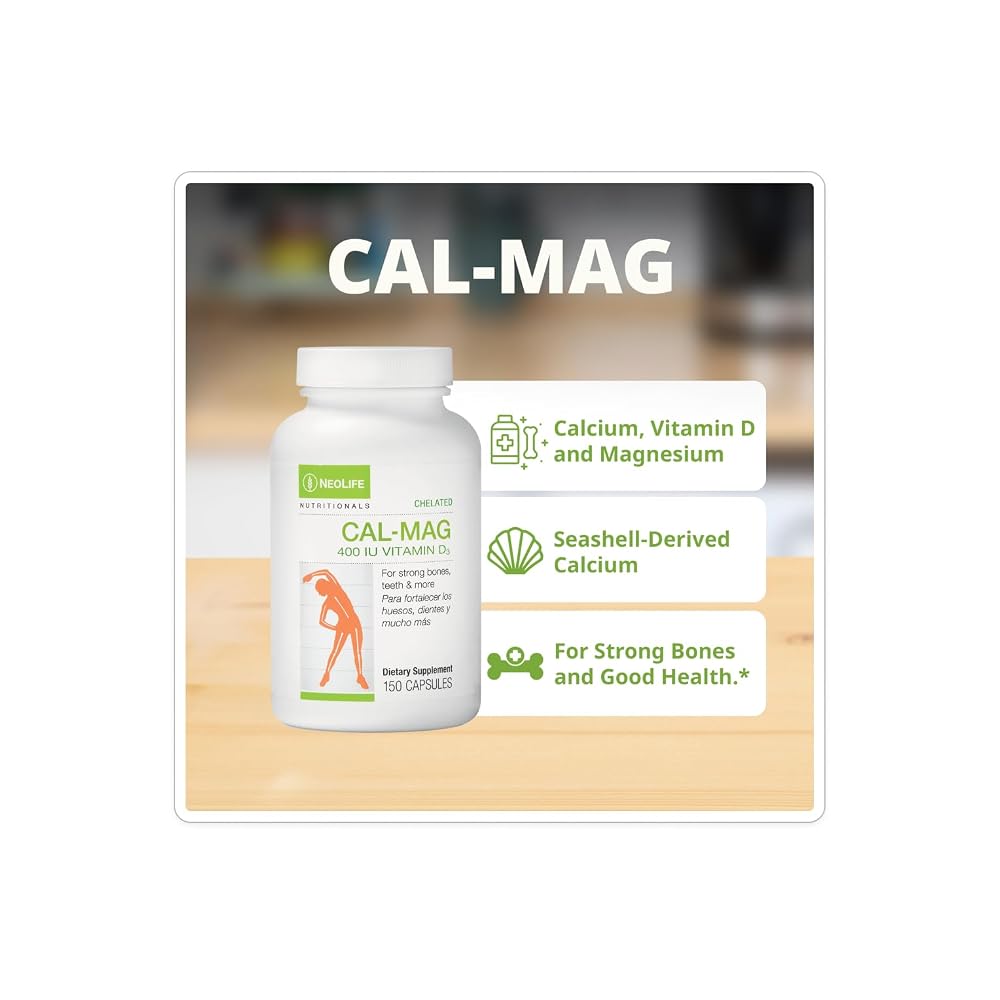 NeoLife Chelated Cal-Mag with Vitamin D3 - 150 Softgels - image 2
