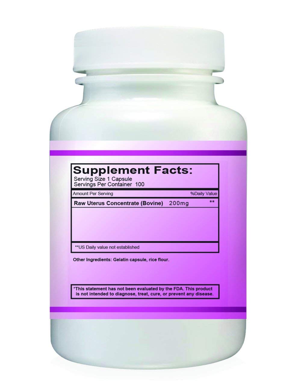 My Balance Uterus Glandular for Women's Hormonal Support - 100 Capsules - image 2