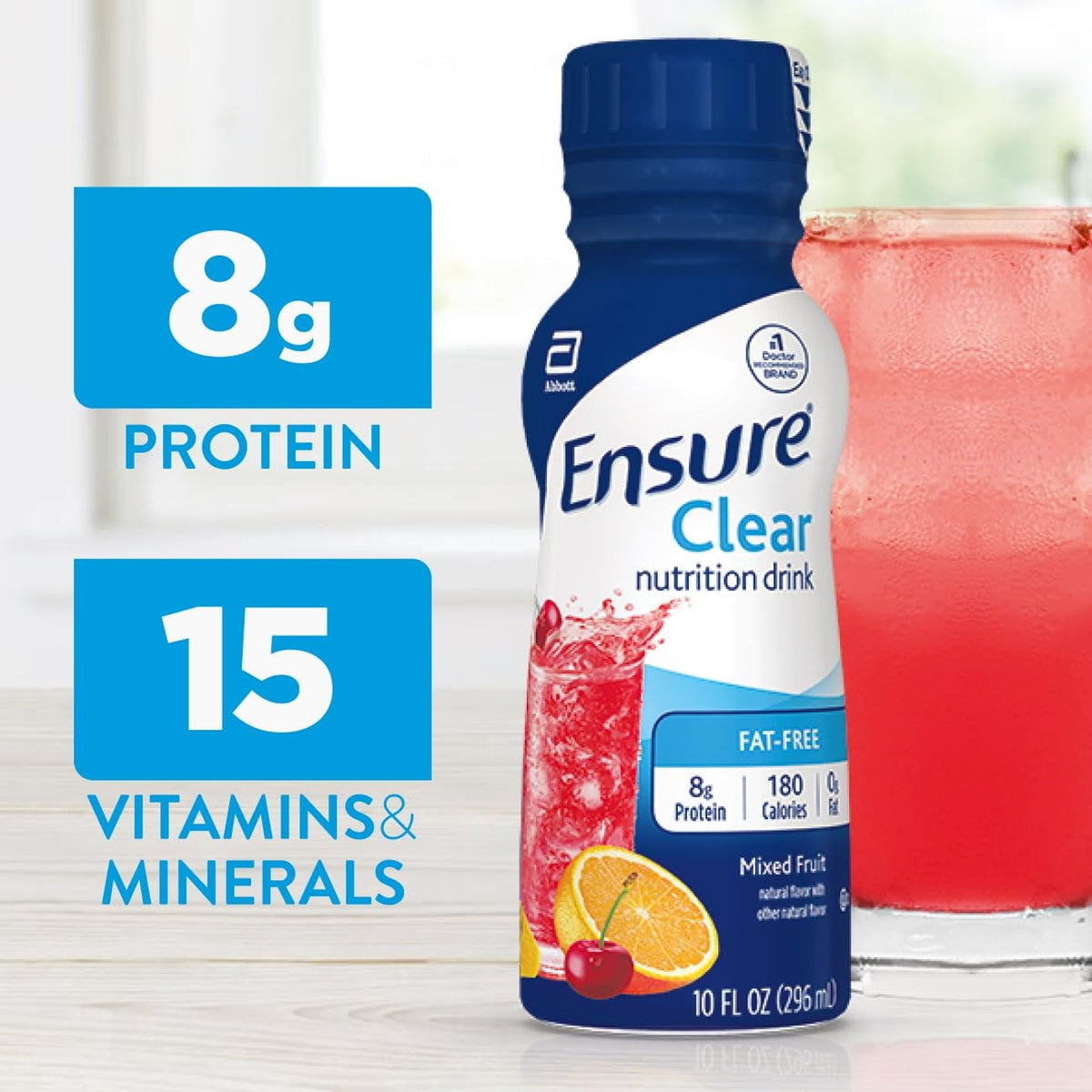 Ensure Clear Blueberry Pomegranate refreshing fruit-flavored