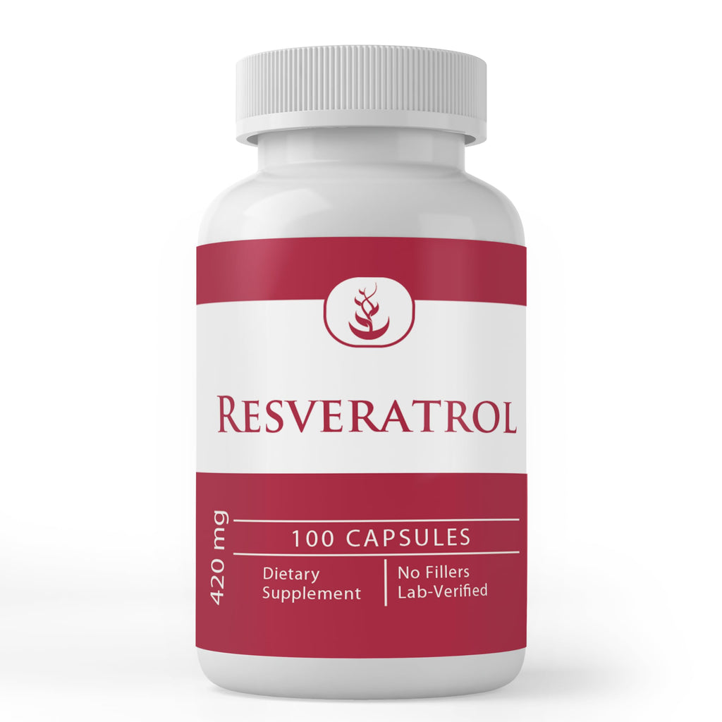 PURE ORIGINAL INGREDIENTS Resveratrol - 100 Capsules