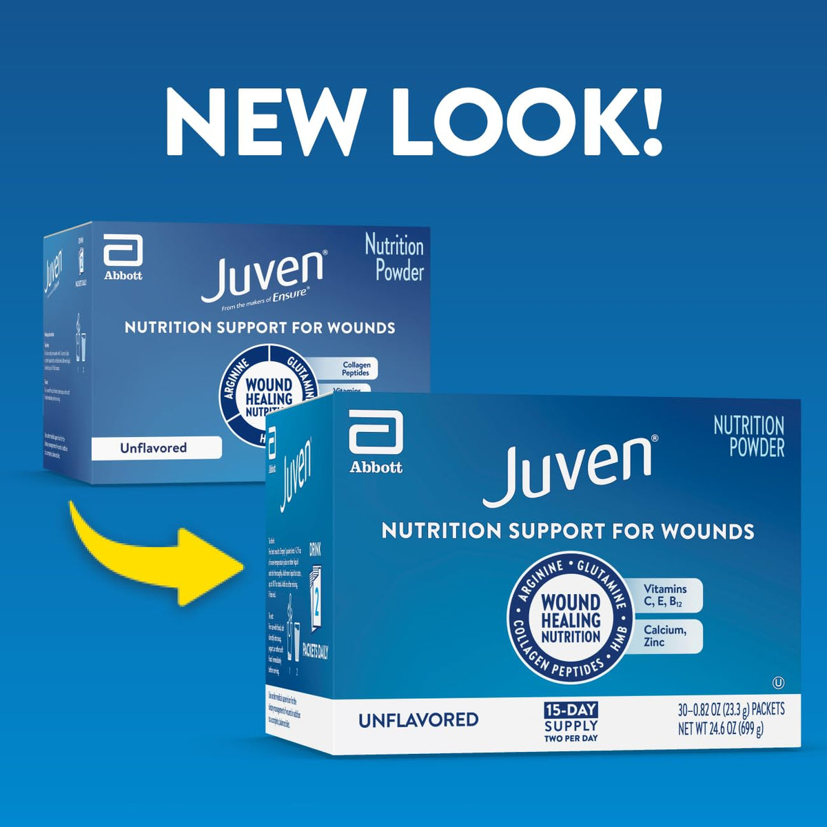 Juven Nutrition Support for Wound Healing, Unflavored, 30ct - image 2