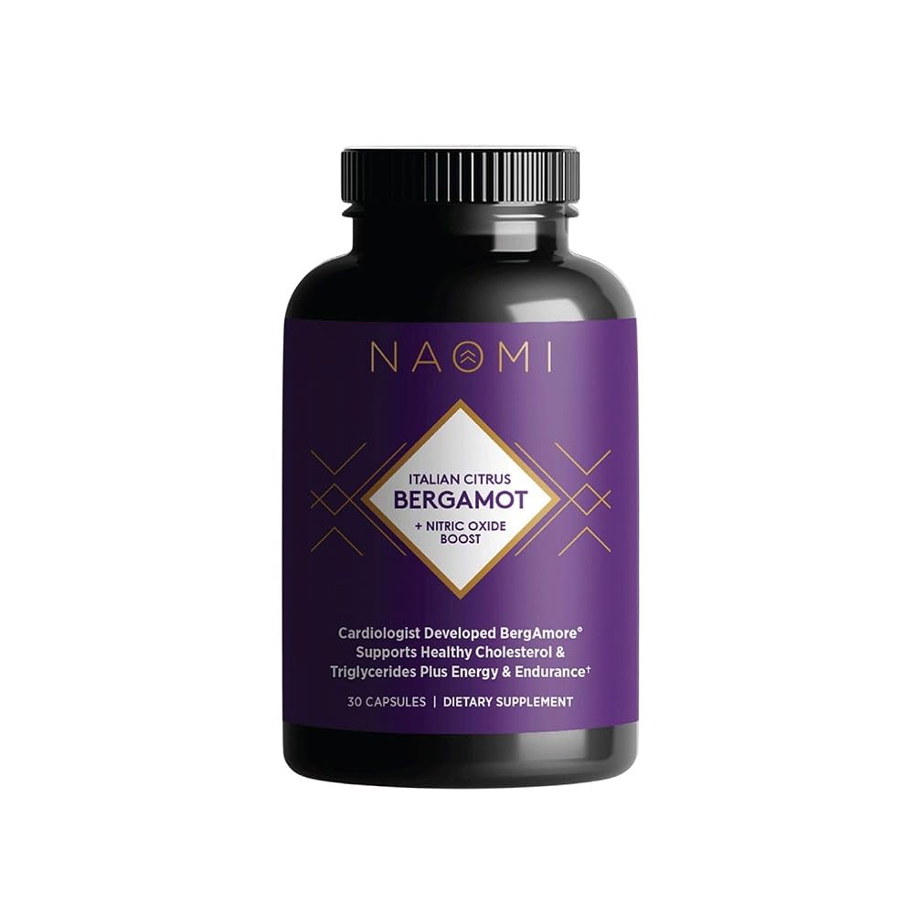 NAOMI Italian Citrus Bergamot 500mg with Nitric Oxide Support - 30 Capsules