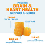 Nature's Nutrition Omega 3 Fish Oil Gummies - Extra Strength Omega-3