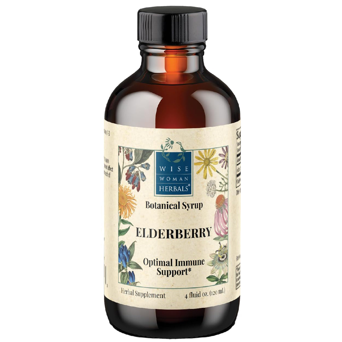 Wise Woman Herbals Elderberry Syrup Immunity Support - 4 Fl Oz