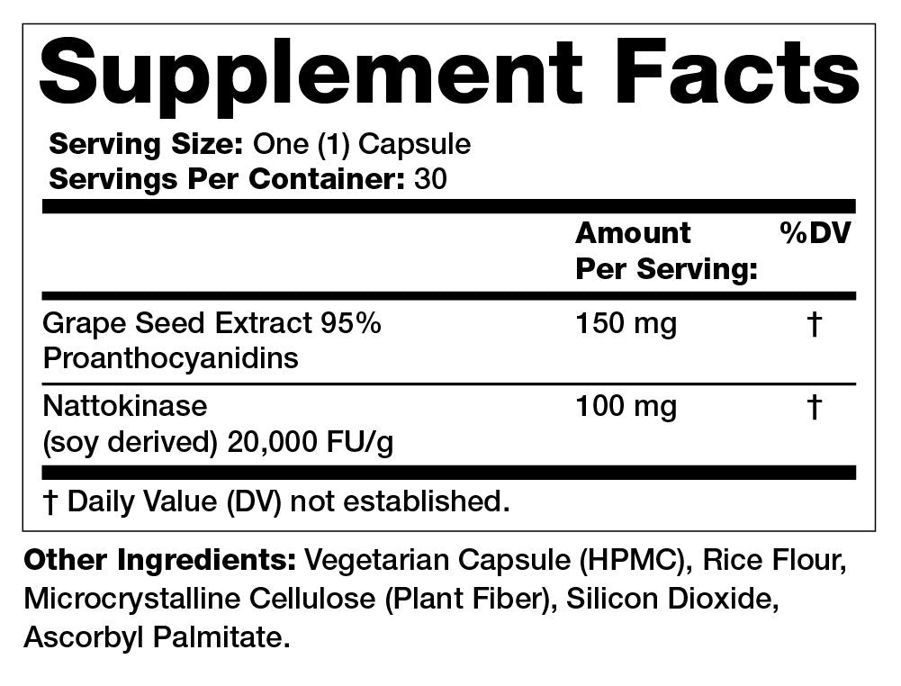 Olympian Labs Nattokinase Complex with Grape Seed Extract - 30 Capsules - image 3