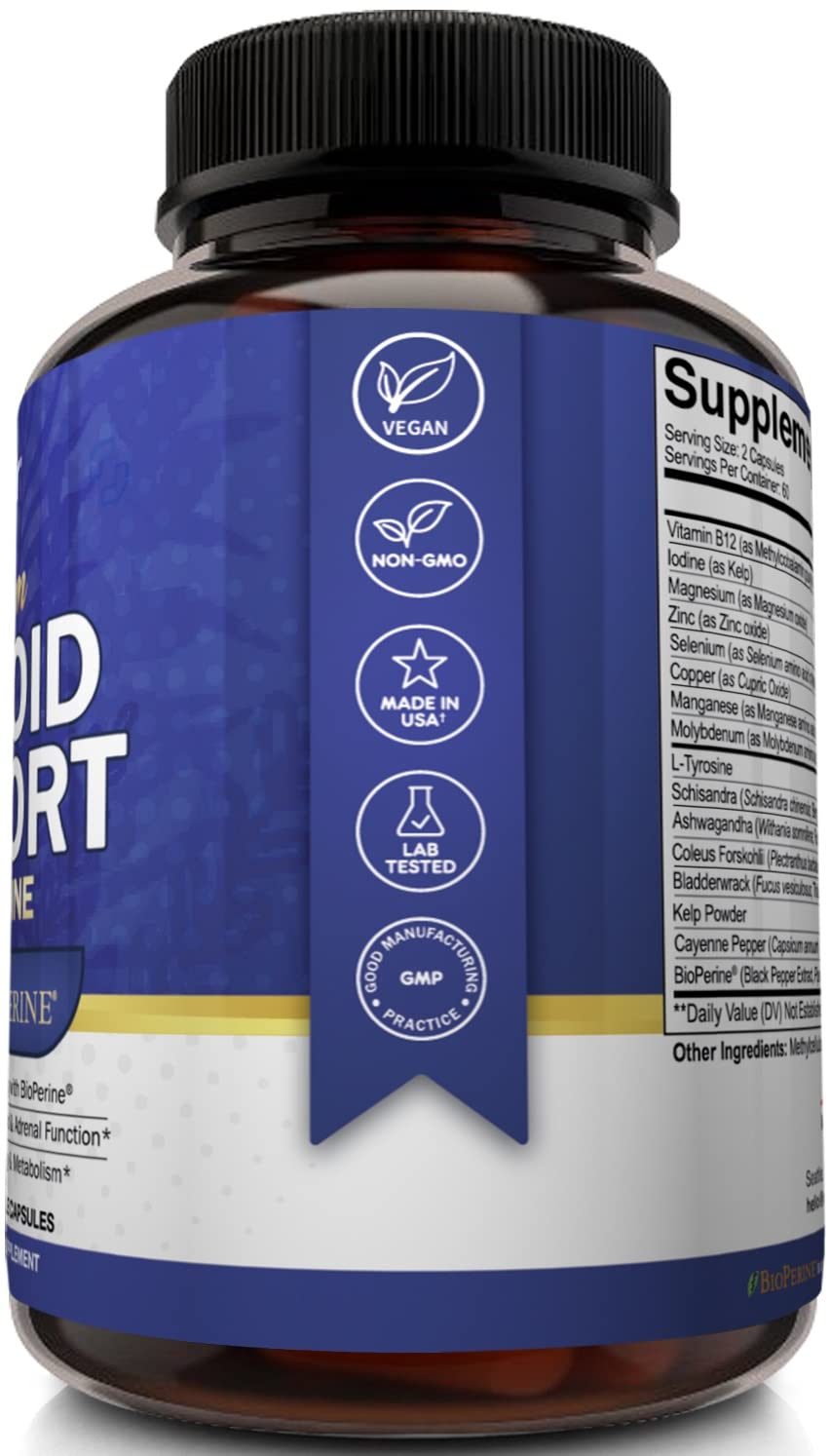 NutriFlair Thyroid Support Complex with Iodine & Ashwagandha - 120 Capsules - image 5