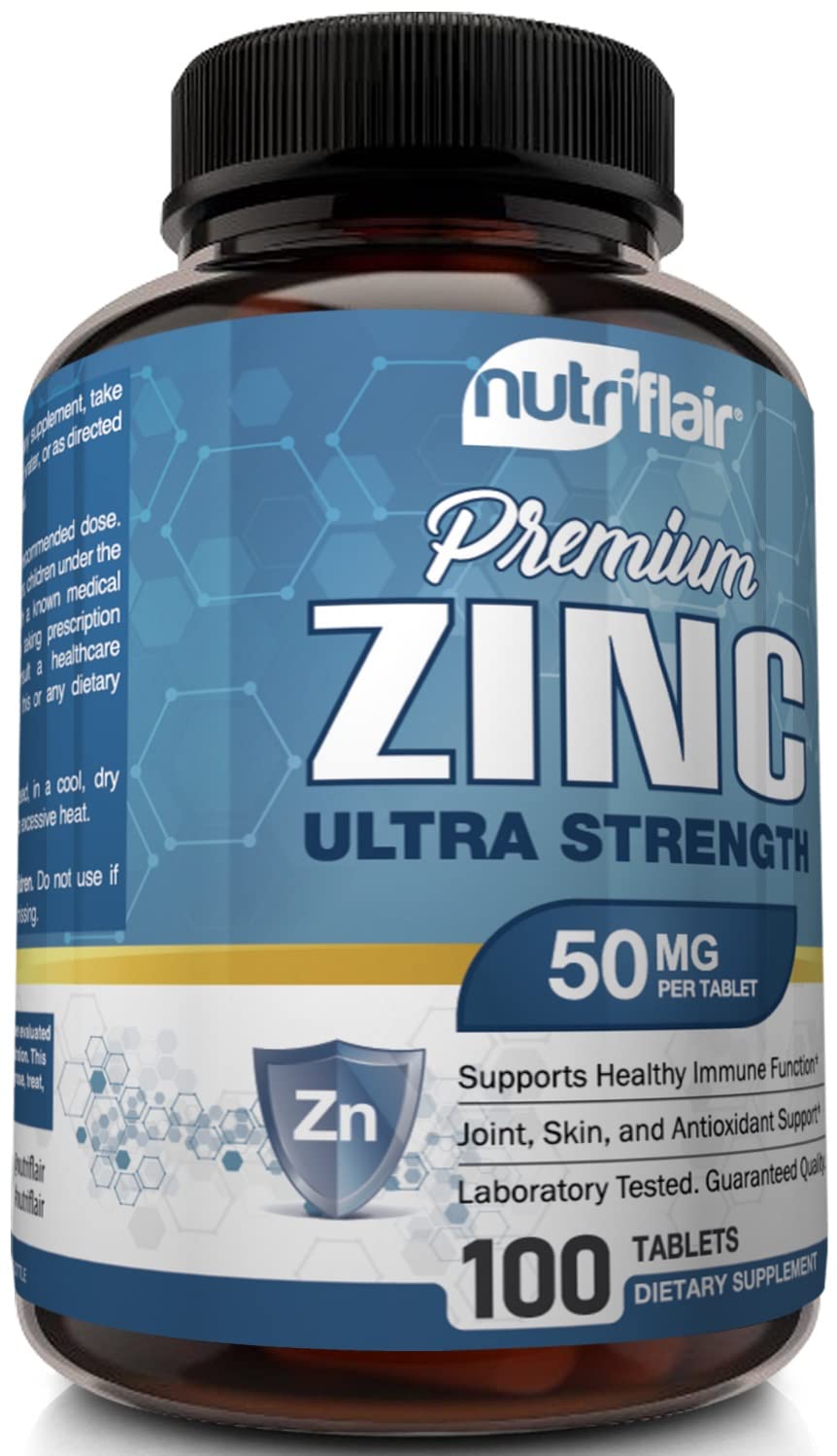 NutriFlair Zinc Gluconate 50mg Immune Support - 100 Tablets - image 5