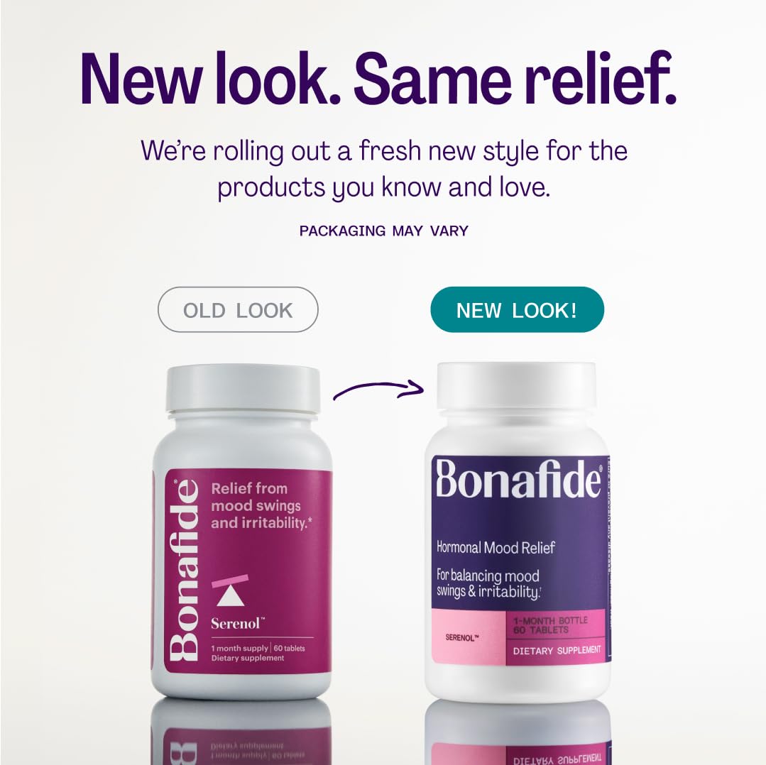 Bonafide Serenol Hormonal Mood Relief for Women - 180 Tablets - image 2