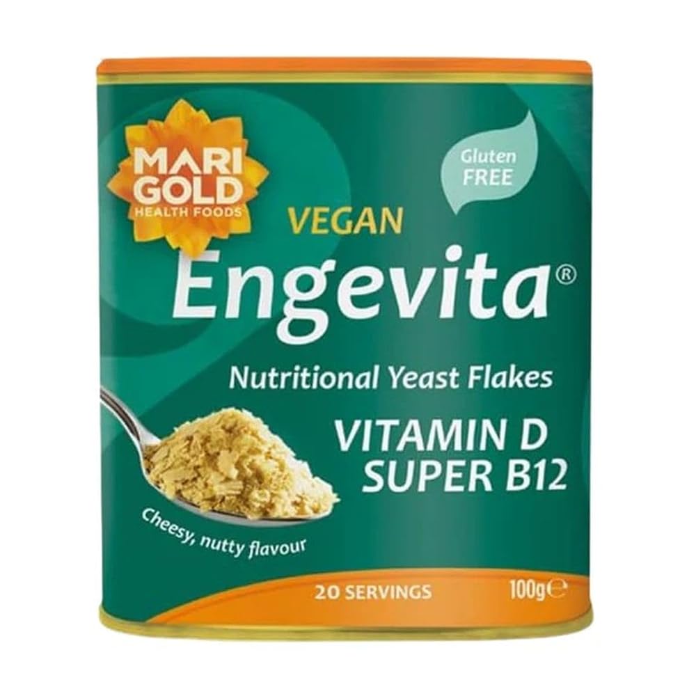 Marigold Super Engevita Nutritional Yeast Flakes with Vitamin D & B12 - 100g