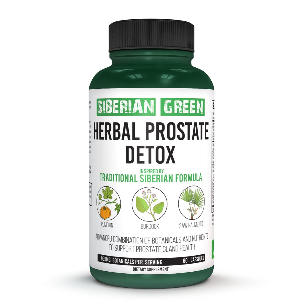 Siberian Green Herbal Prostate Detox 60 Capsules - image 3