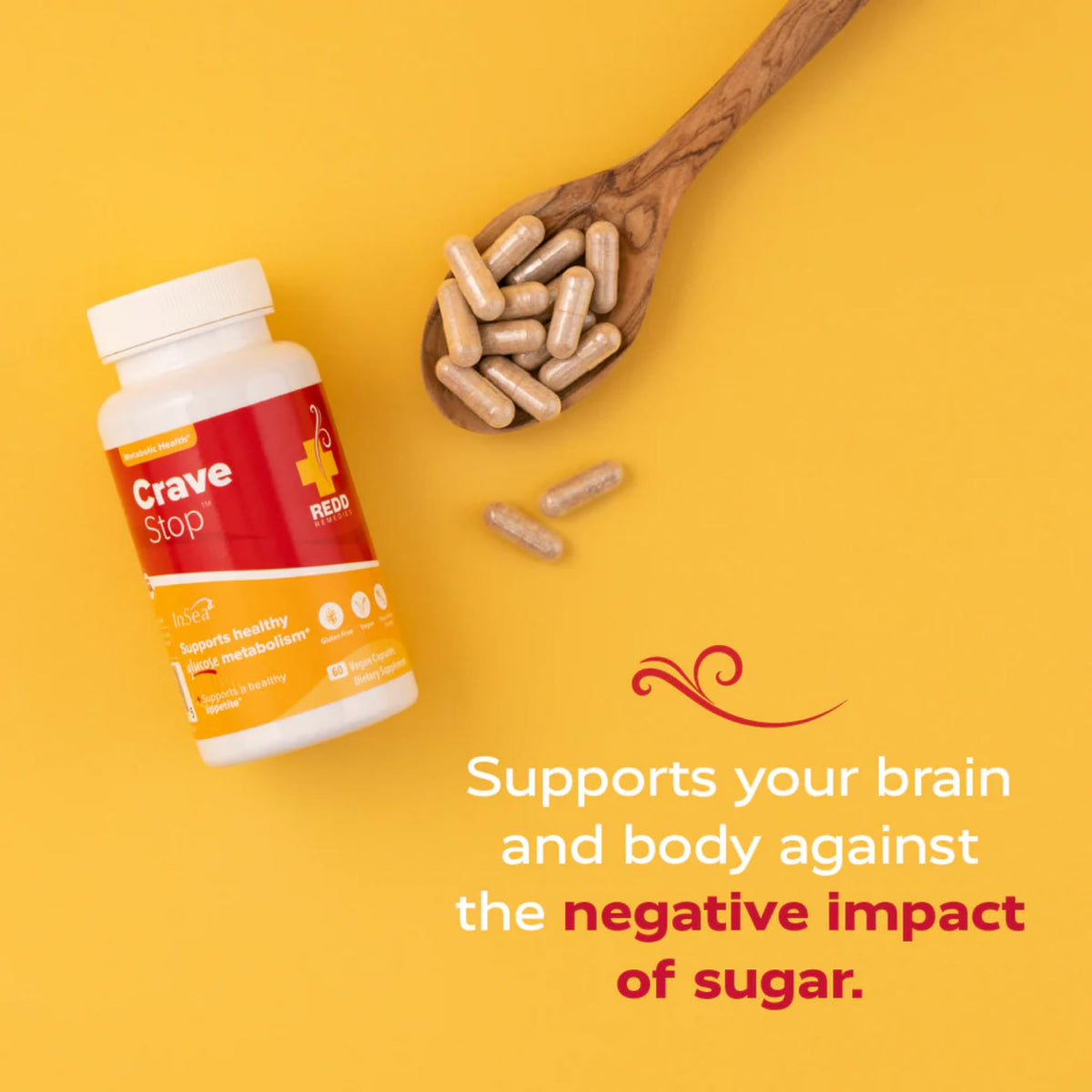 Redd Remedies Crave Stop Appetite Support - 60 Capsules - image 5