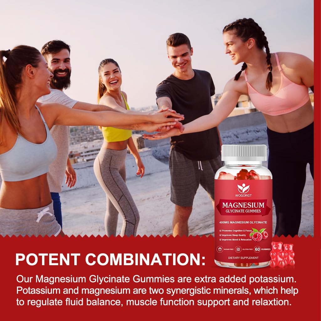 WOGORGT Magnesium Glycinate Gummies Mix
