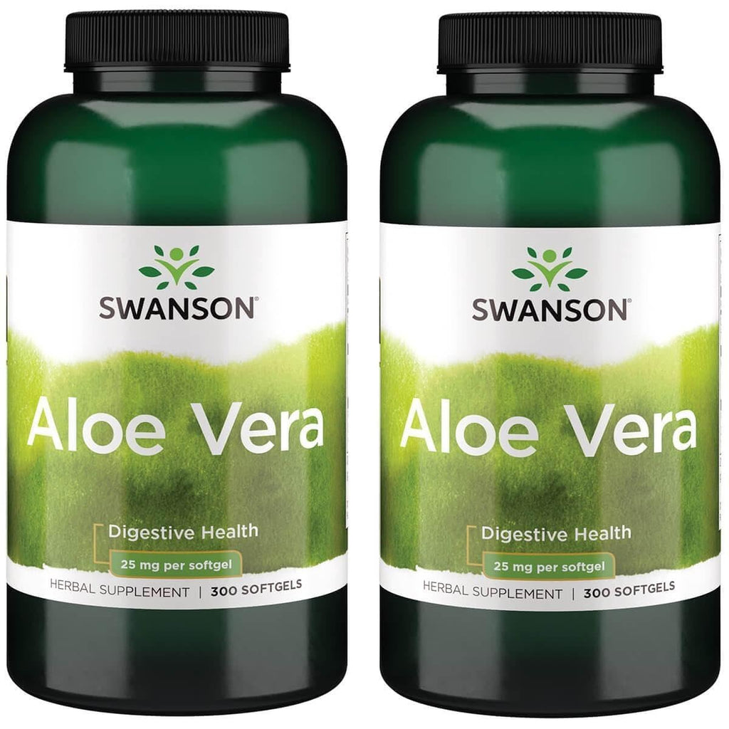 Swanson Aloe Vera Digestive Support 25mg - 600 Softgels
