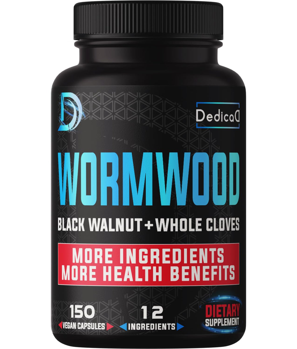 DEDICAD Wormwood Capsules - Digestive, Immune, and Mood Support