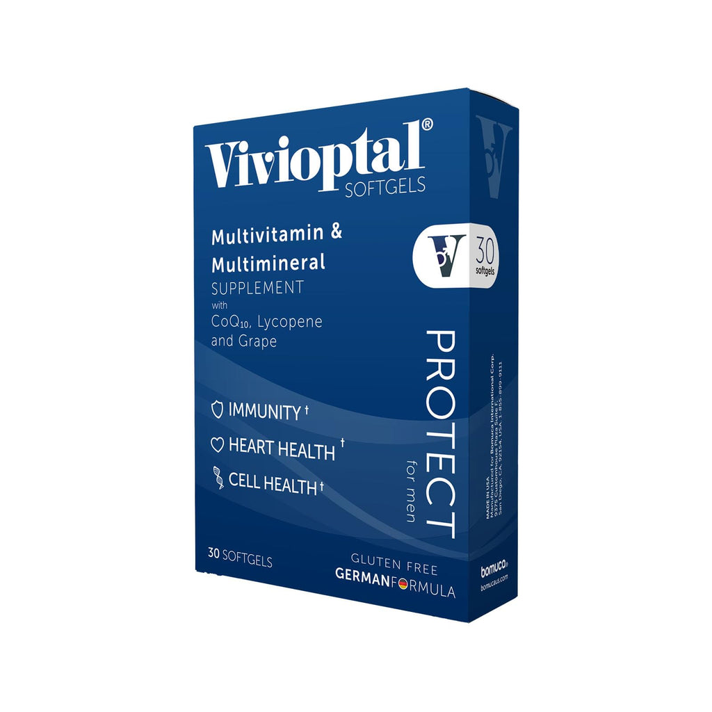 Vivioptal for Men Multivitamin with CoQ10 & Lycopene - 30 Softgels