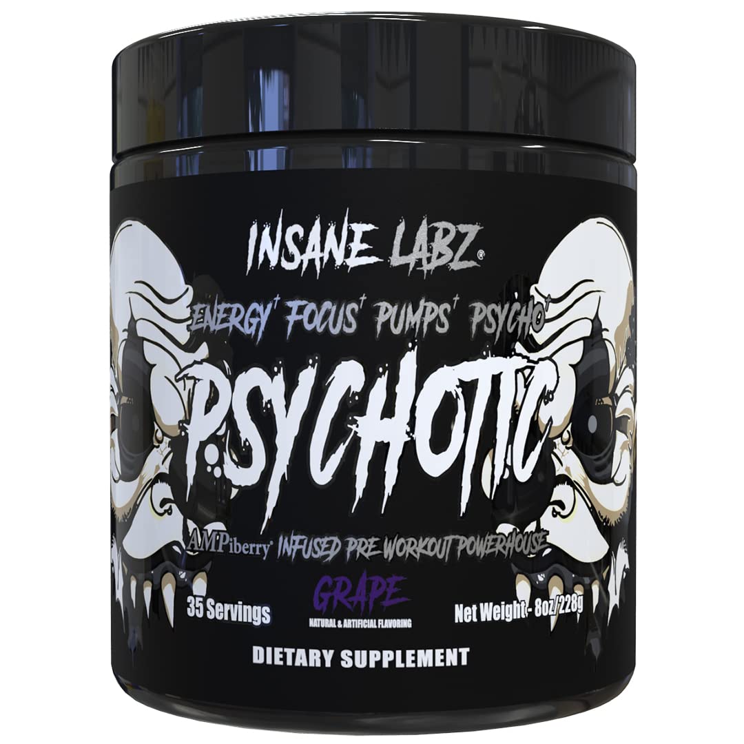 Insane Labz Psychotic Black Edition Mid Stimulant Pre Workout Powder