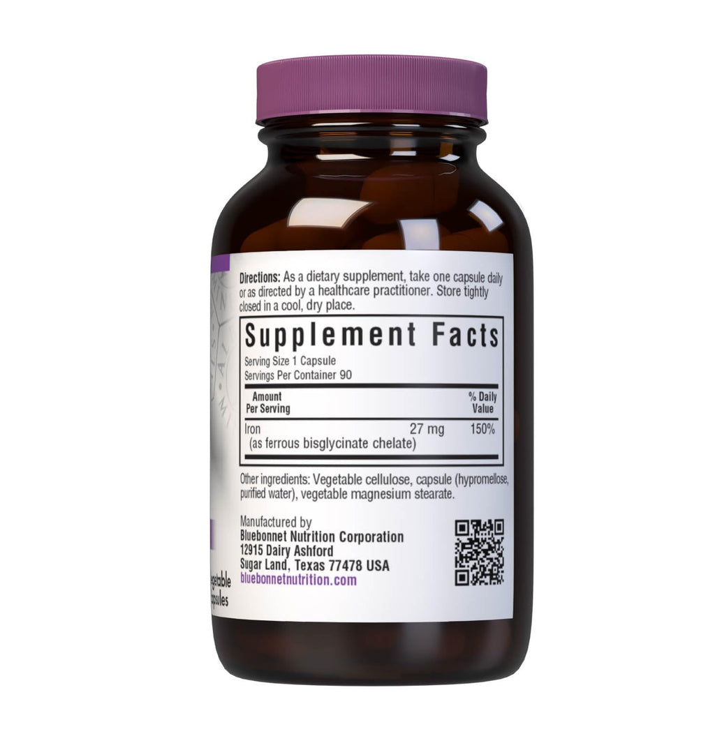 BlueBonnet Albion Extra-Strength Chelated Iron 27 mg - 90 Vegetable Capsules - image 9