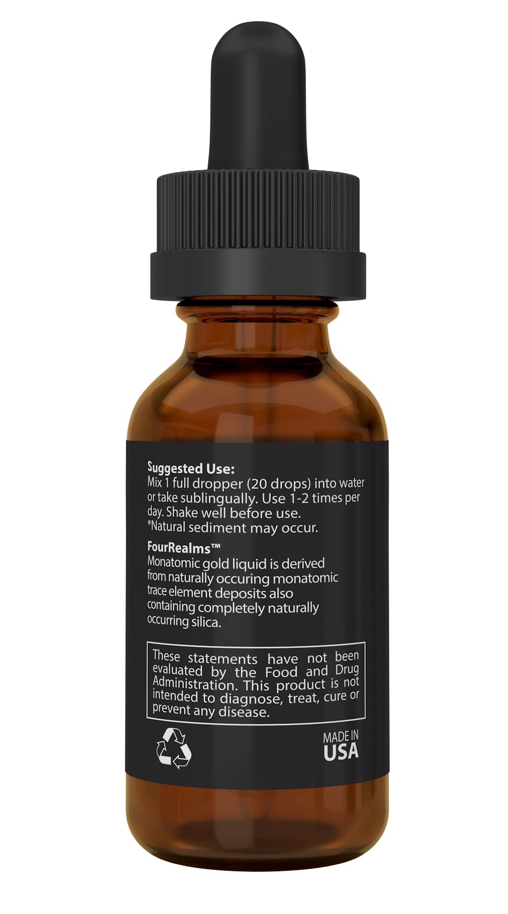 Liquid Gold ORMUS Monoatomic Gold Trace Mineral Solution - 1 oz - image 3
